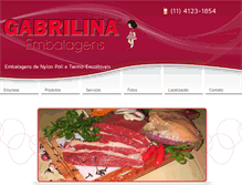 Tablet Screenshot of gabrilina.com.br